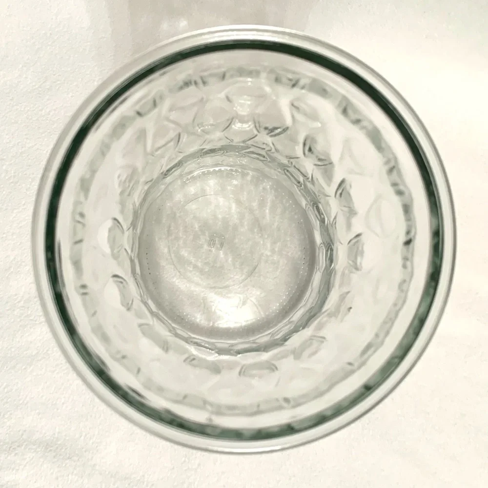 Wavy Textured Glass Floral Vase, 9”